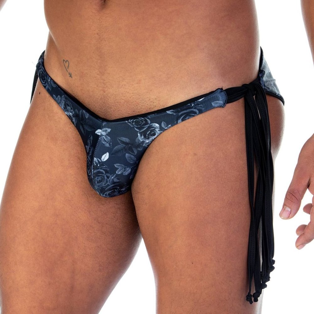 GIGO ROSE BLACK SWIM BRIEF - Picture 7 of 9